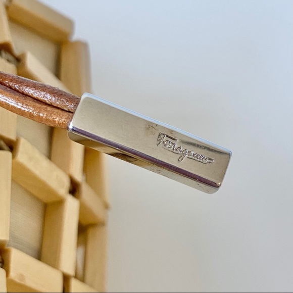 Sold@ebay Vintage Rare Ferragamo Bamboo Handbag - Picture 11 of 14